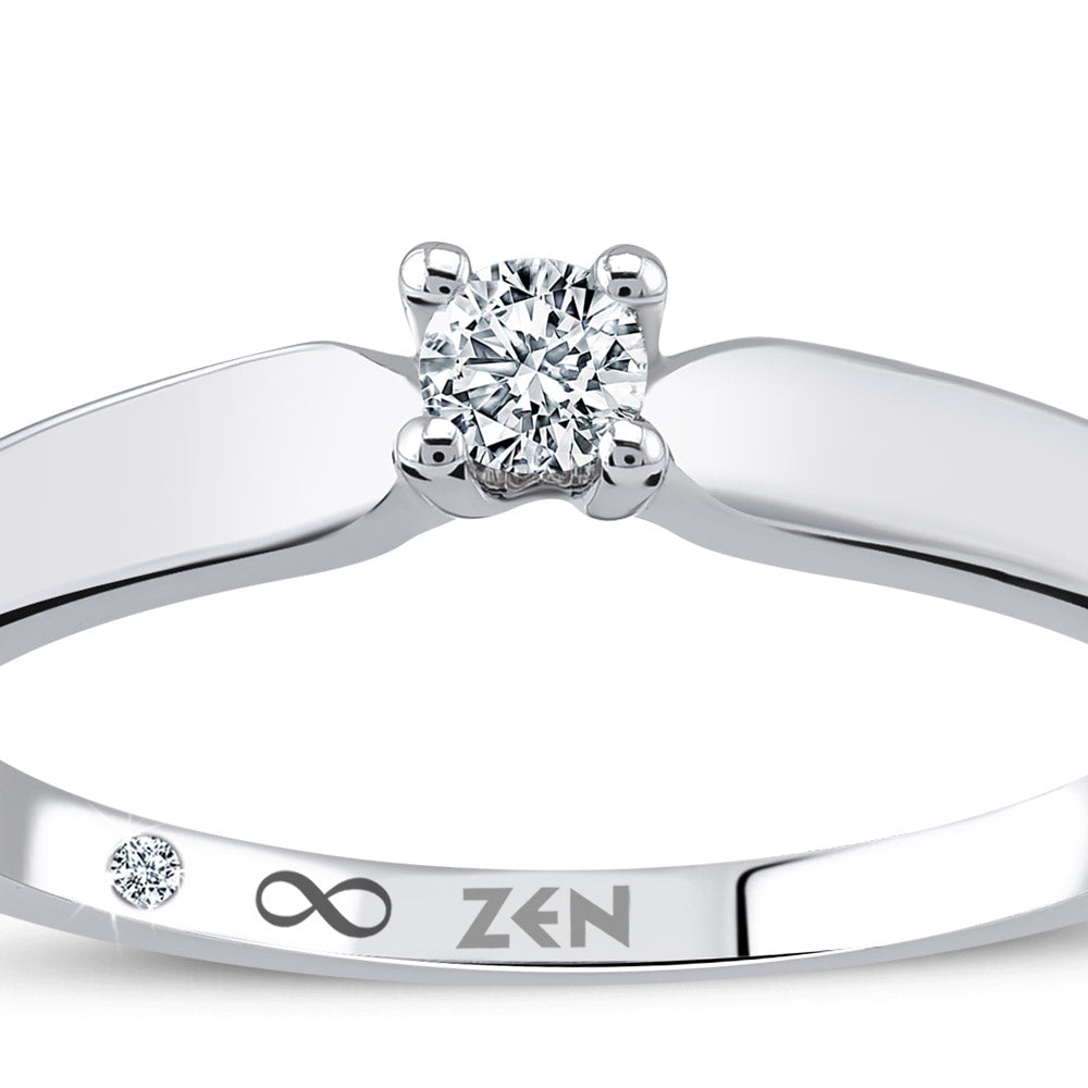 Solitaire Diamond Engagement Ring