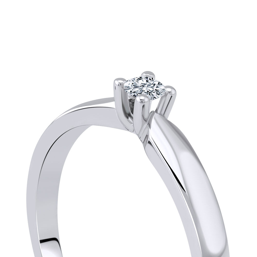 Solitaire Diamond Engagement Ring