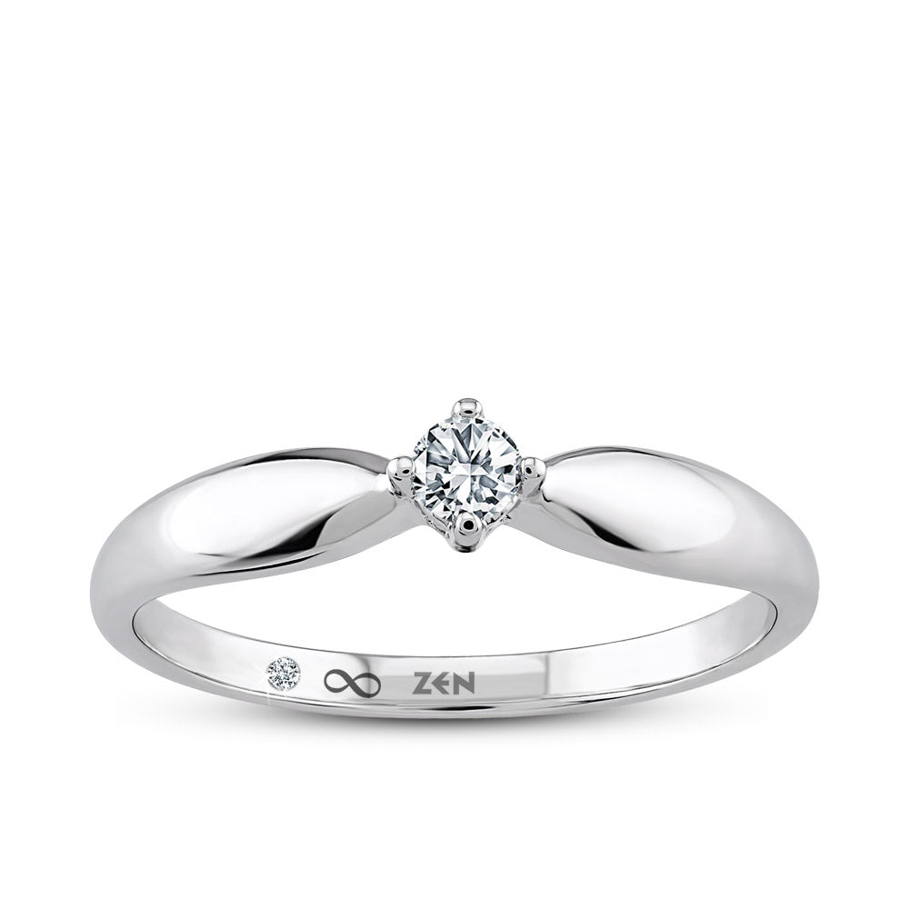 Solitaire Diamond Engagement Ring