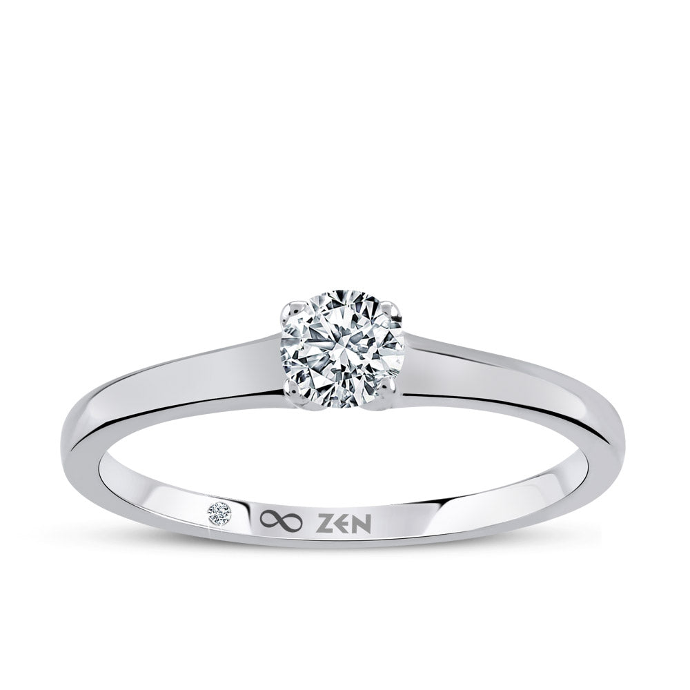 Solitaire Diamond Engagement Ring