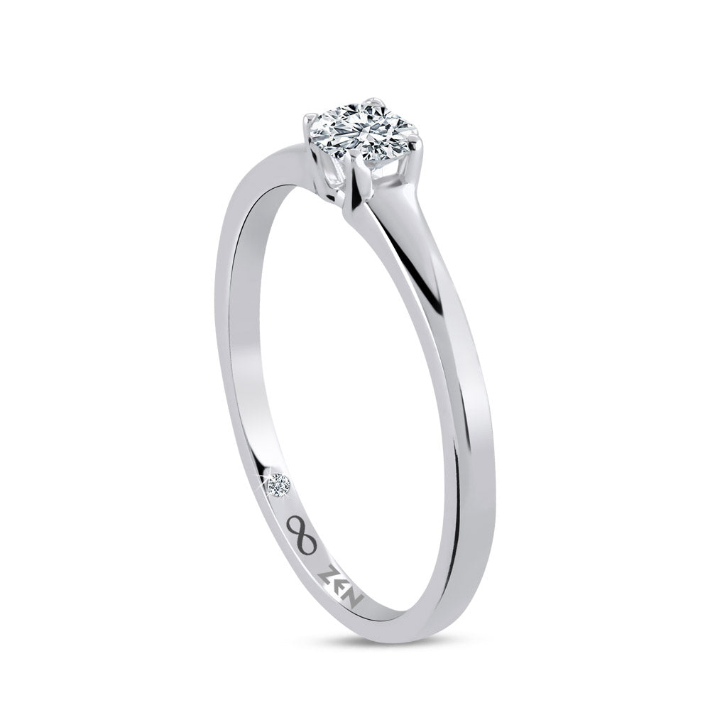 Solitaire Diamond Engagement Ring
