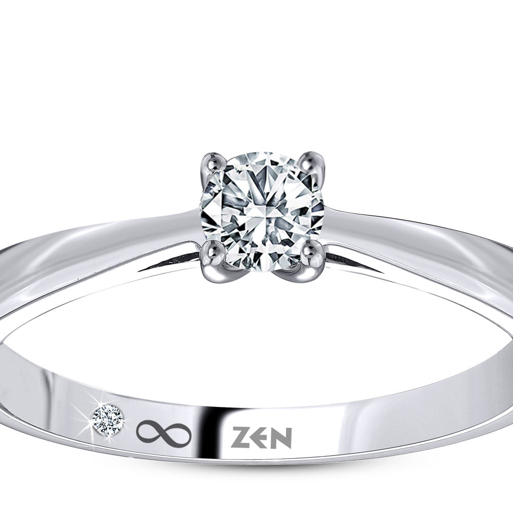 Solitaire Diamond Engagement Ring