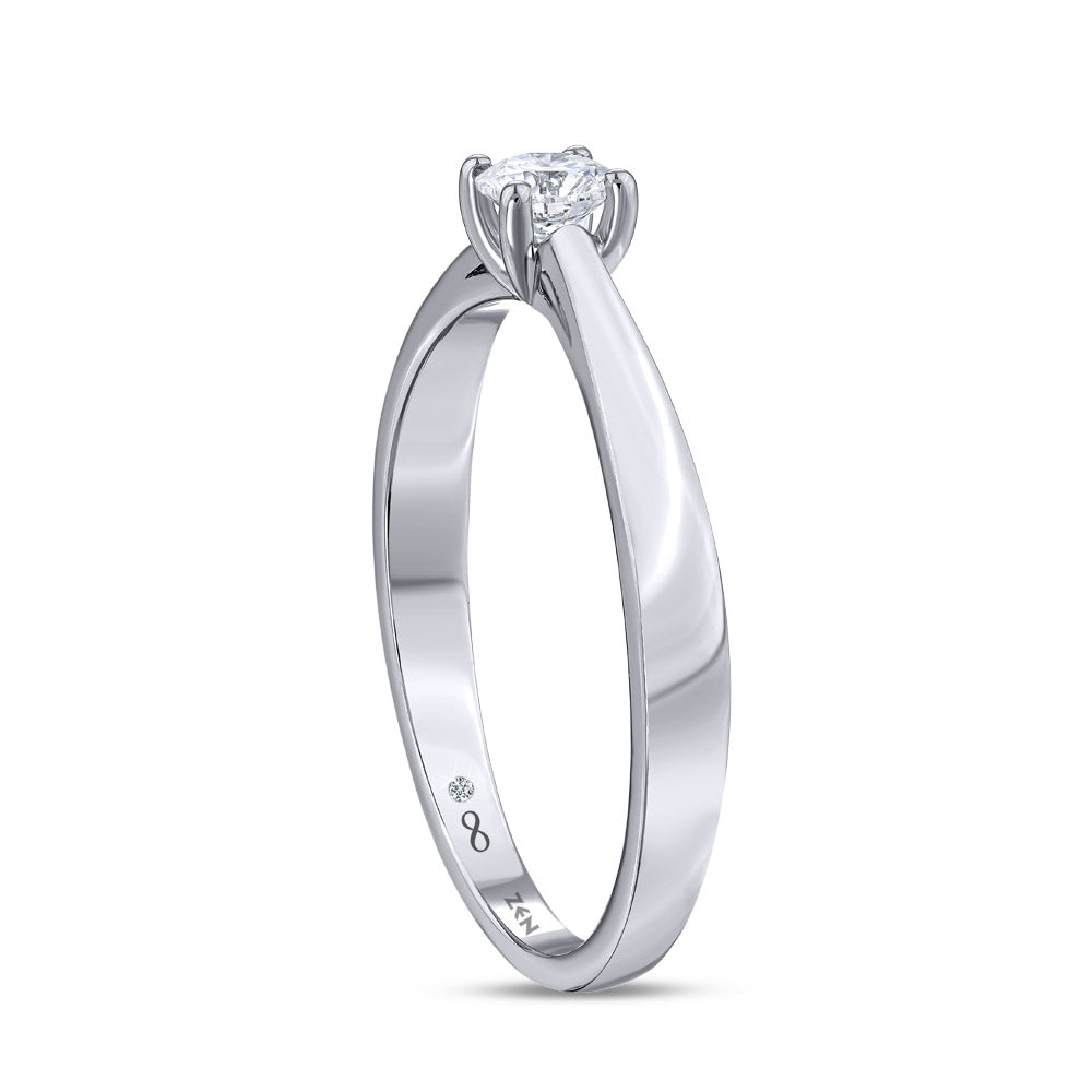 Solitaire Diamond Engagement Ring