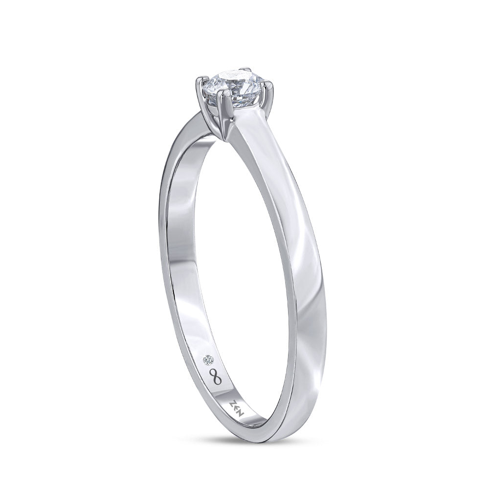 Solitaire Diamond Engagement Ring