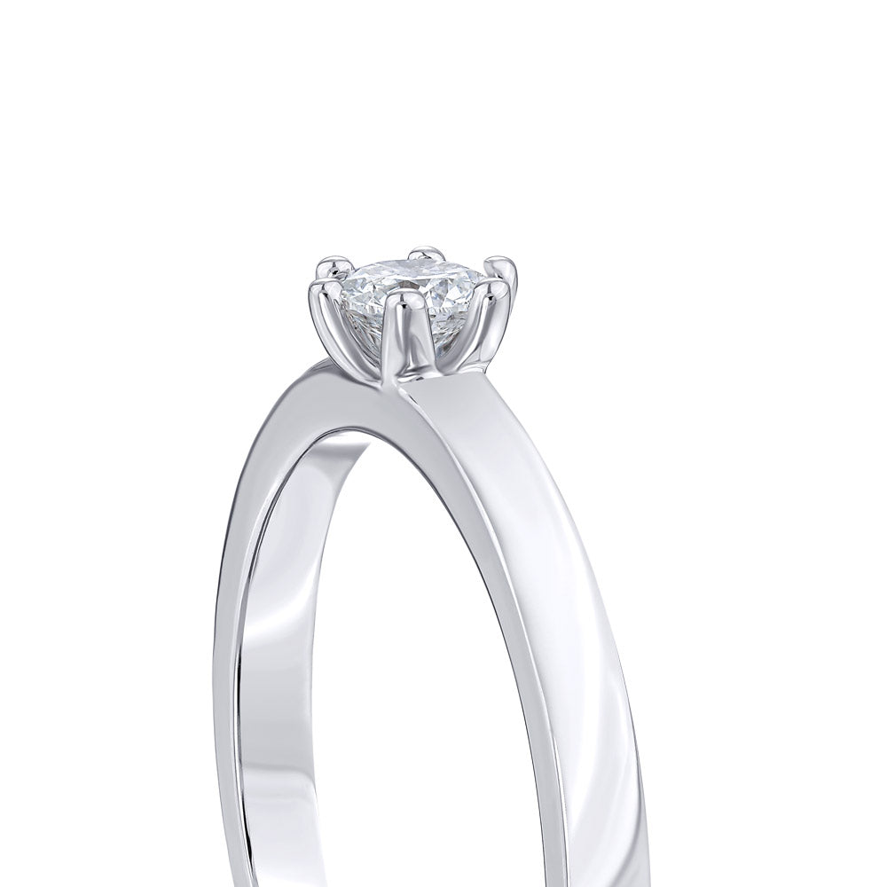 Solitaire Diamond Engagement Ring