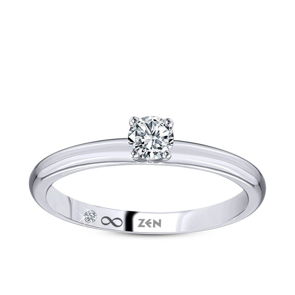 Solitaire Diamond Engagement Ring