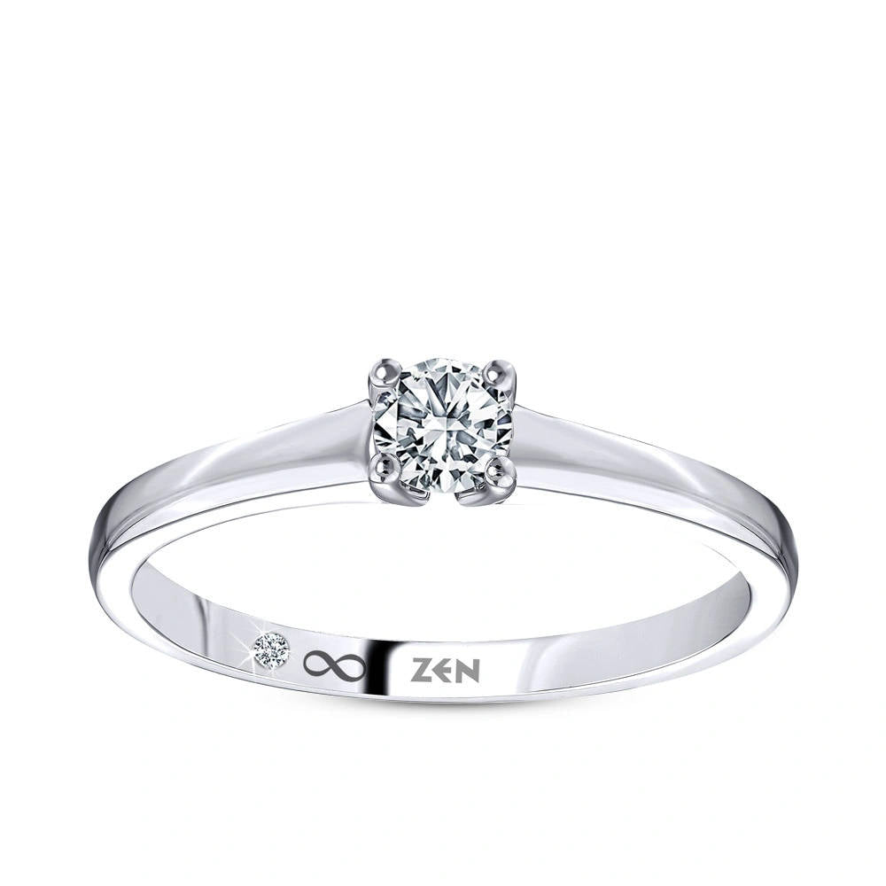 Solitaire Diamond Engagement Ring