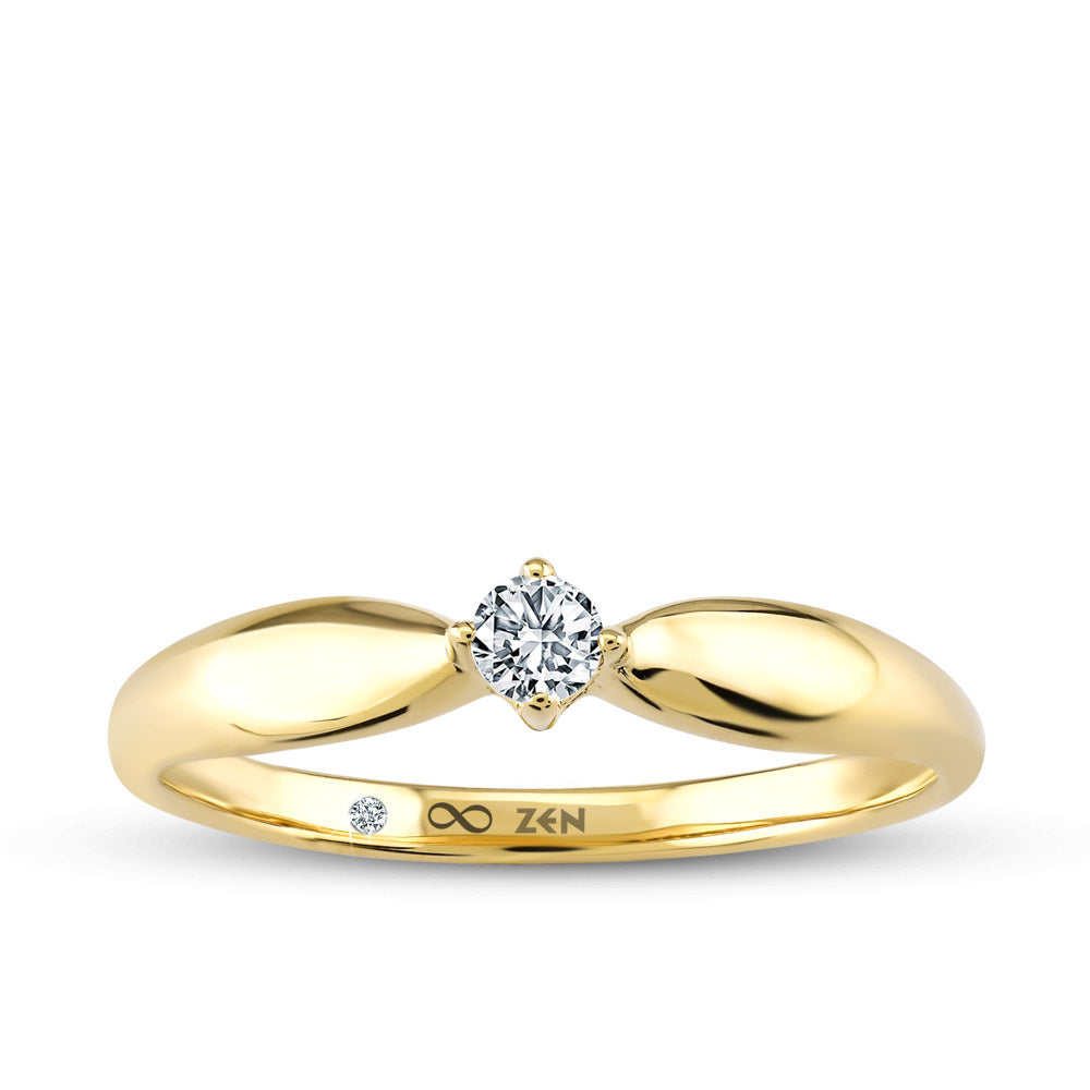 Solitaire Diamond Engagement Ring
