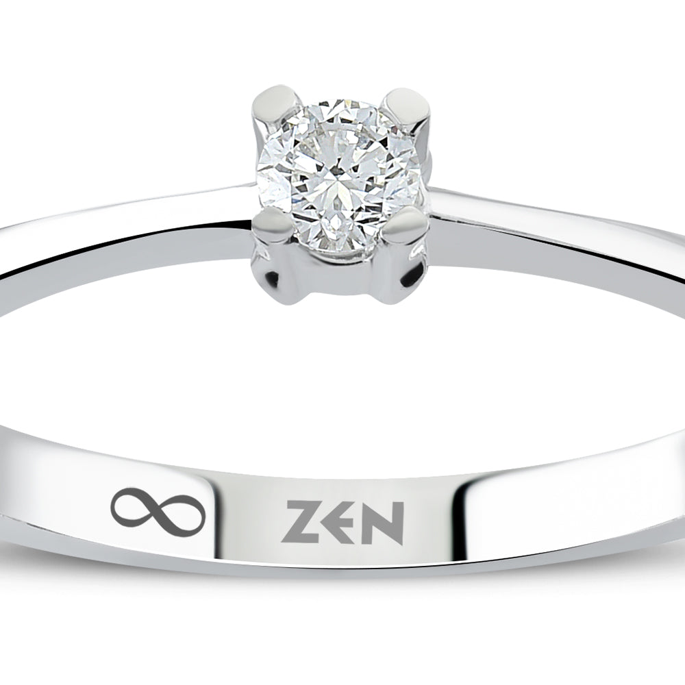 Solitaire Diamond Engagement Ring