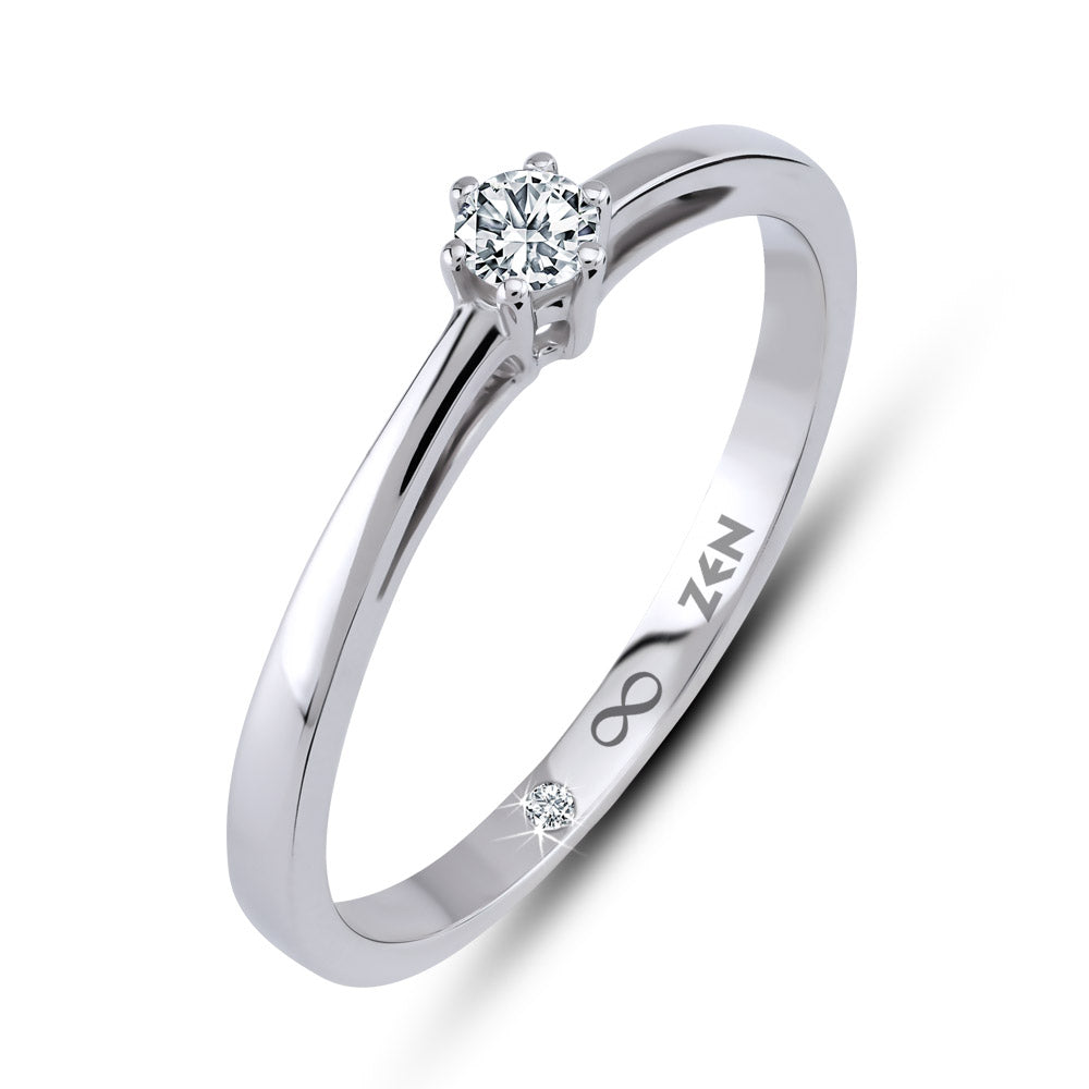 Solitaire Diamond Engagement Ring