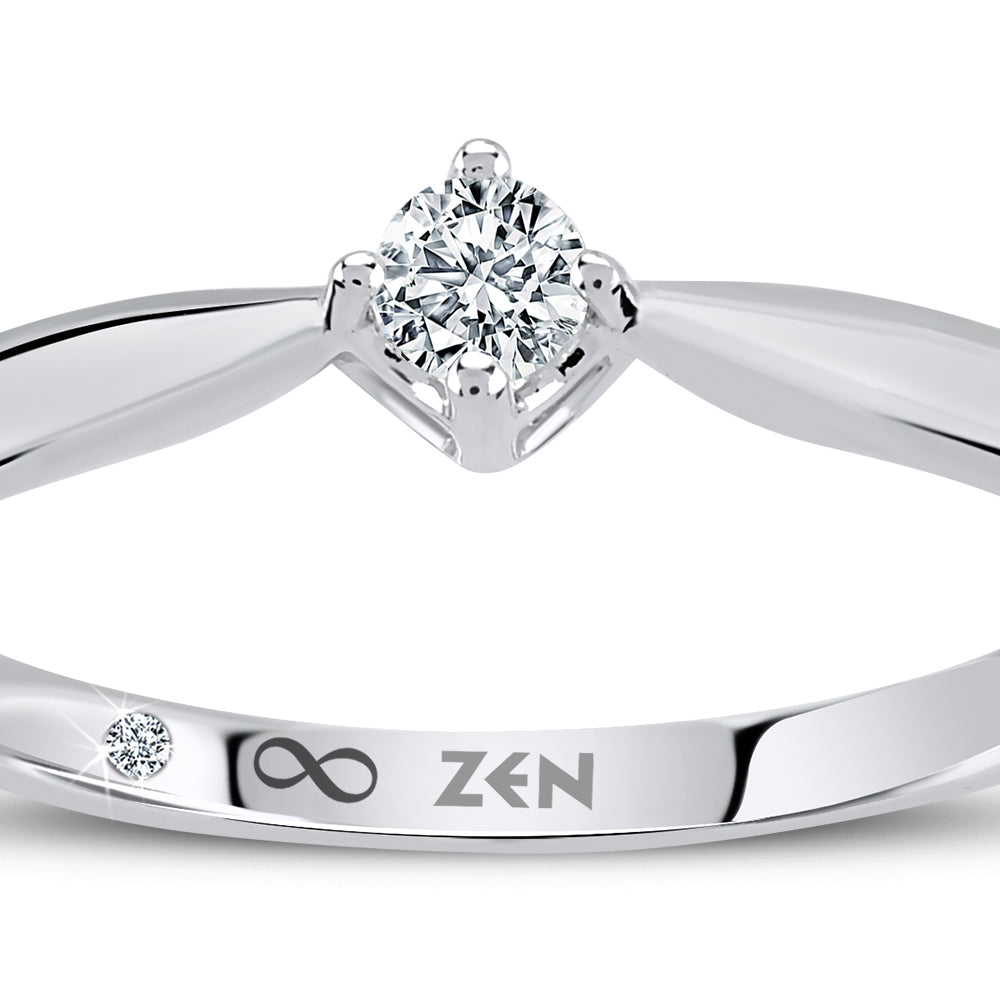 Solitaire Diamond Engagement Ring