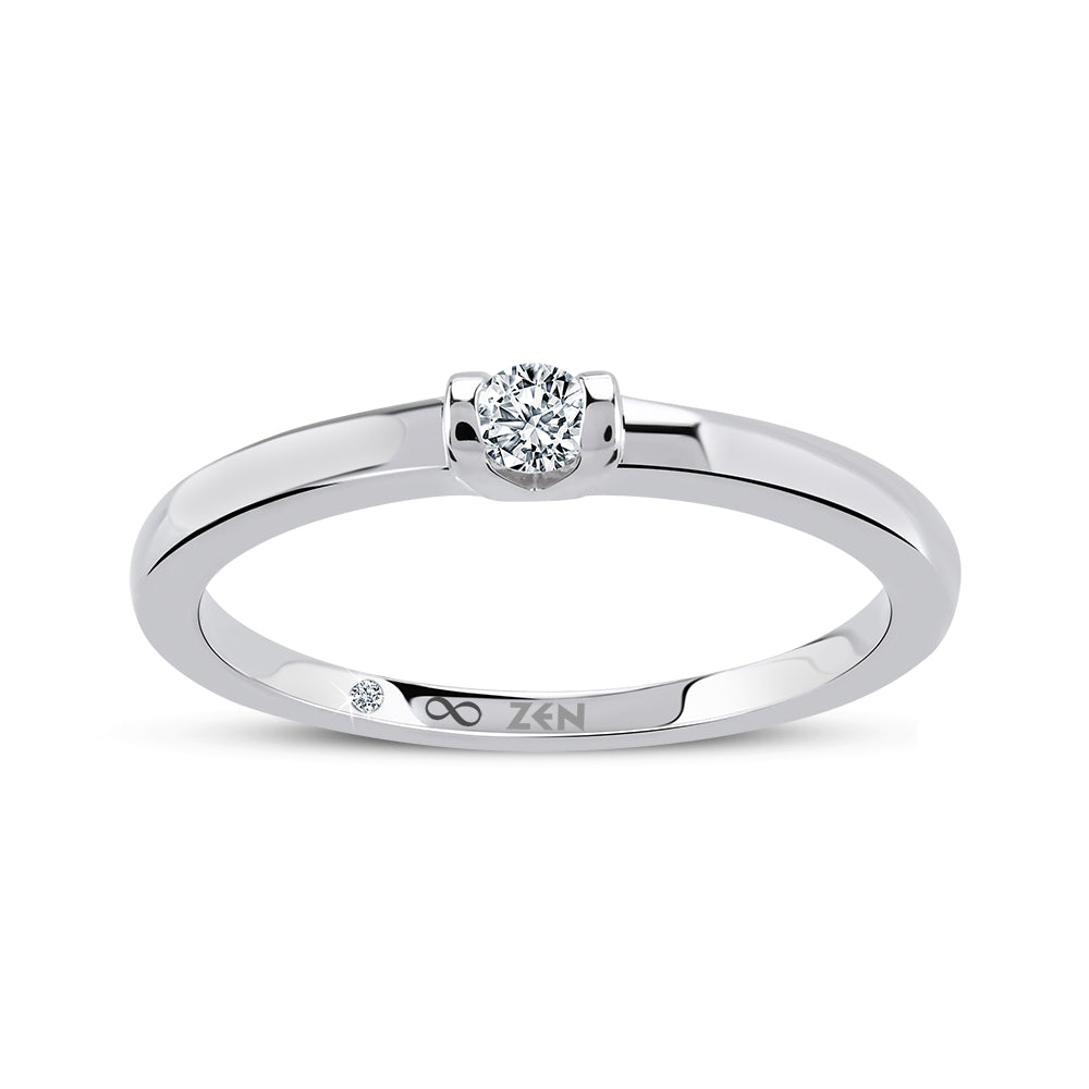 Solitaire Diamond Engagement Ring