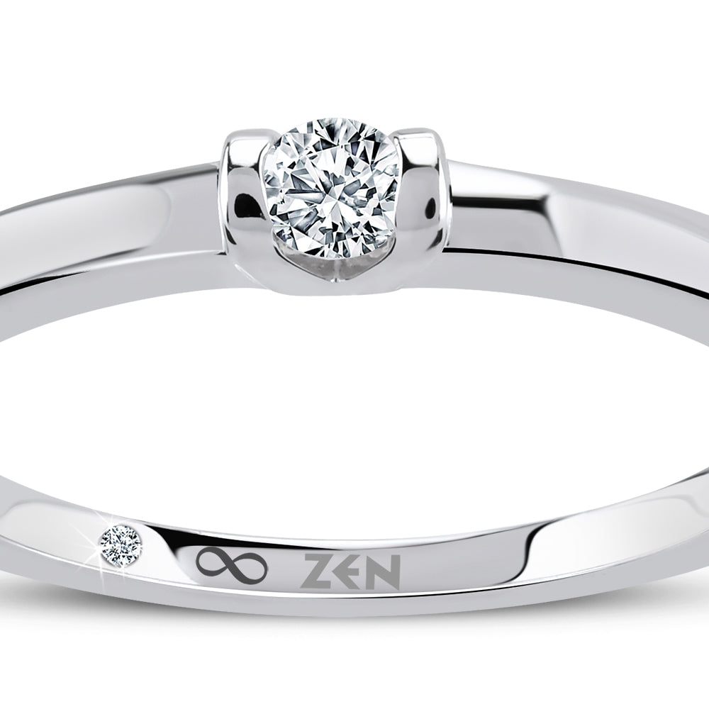 Solitaire Diamond Engagement Ring