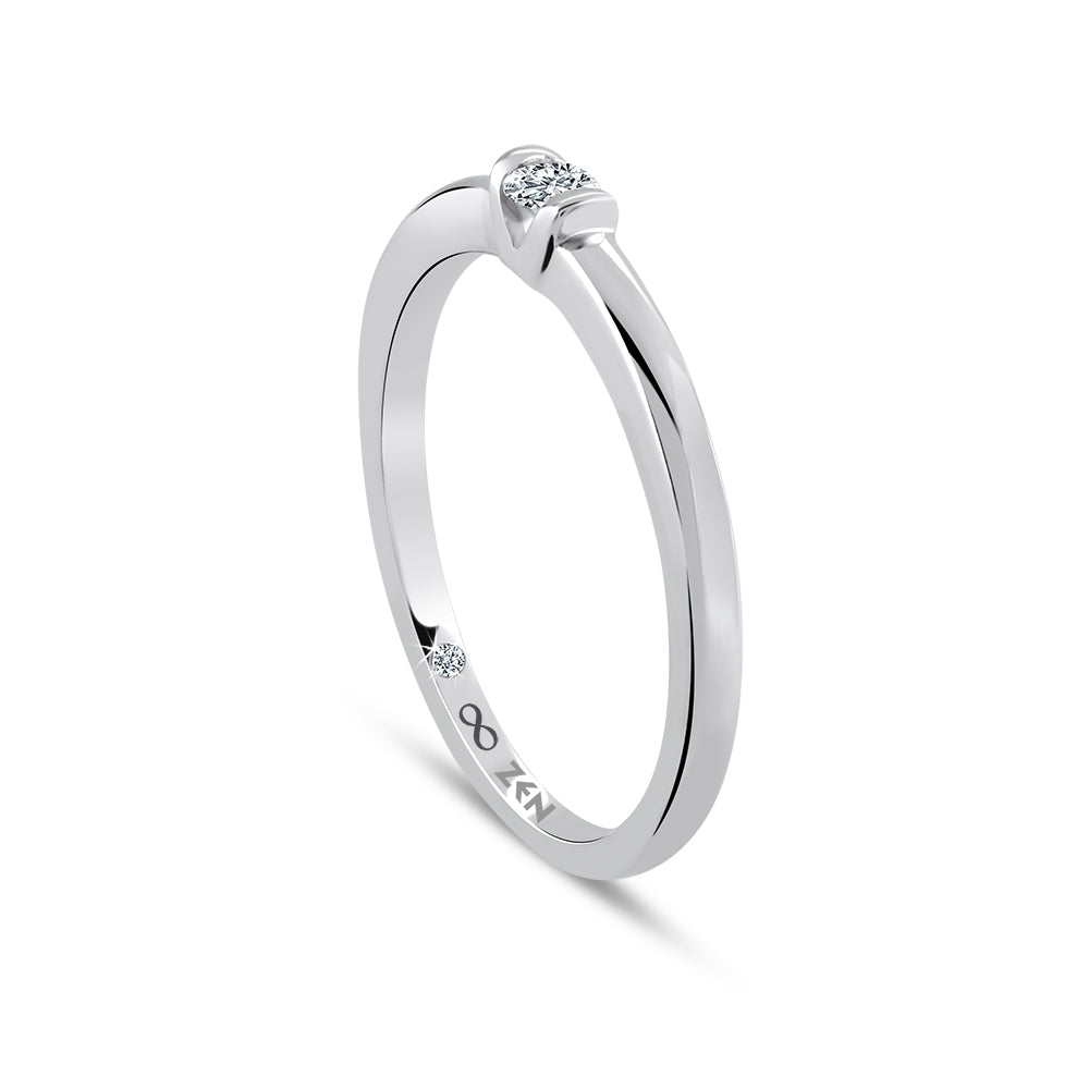 Solitaire Diamond Engagement Ring