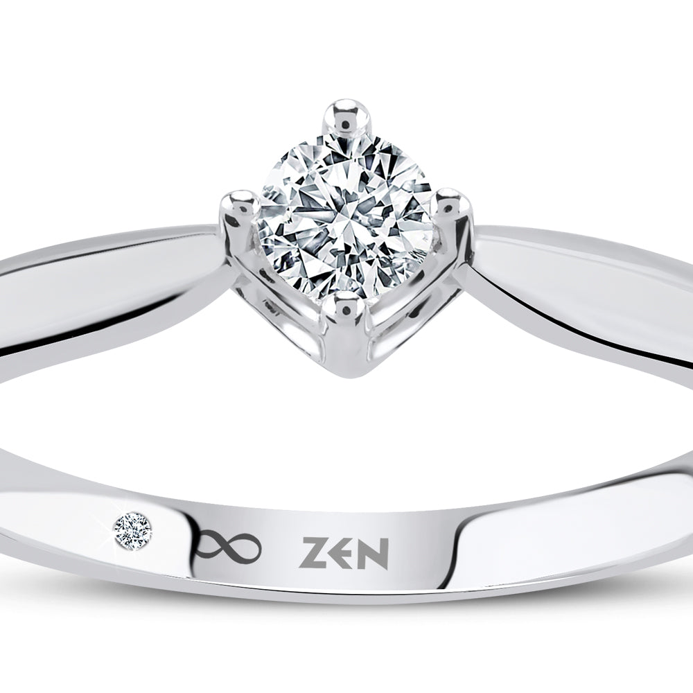 Solitaire Diamond Engagement Ring