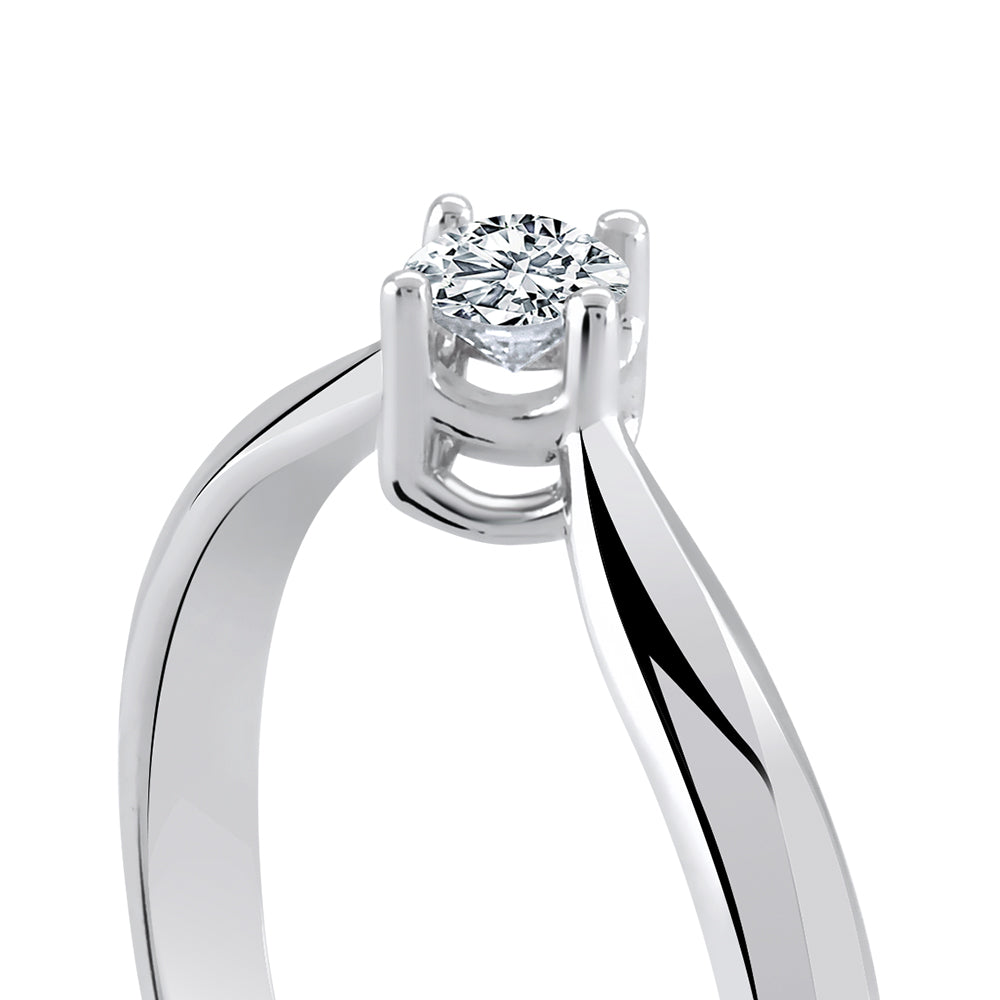 Solitaire Diamond Engagement Ring