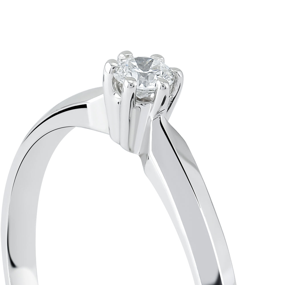 Solitaire Diamond Engagement Ring