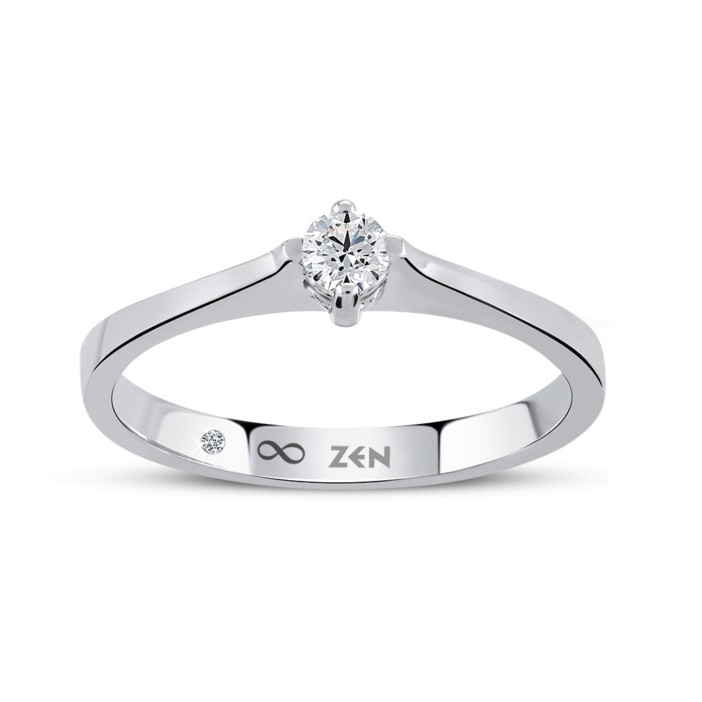 Solitaire Diamond Engagement Ring