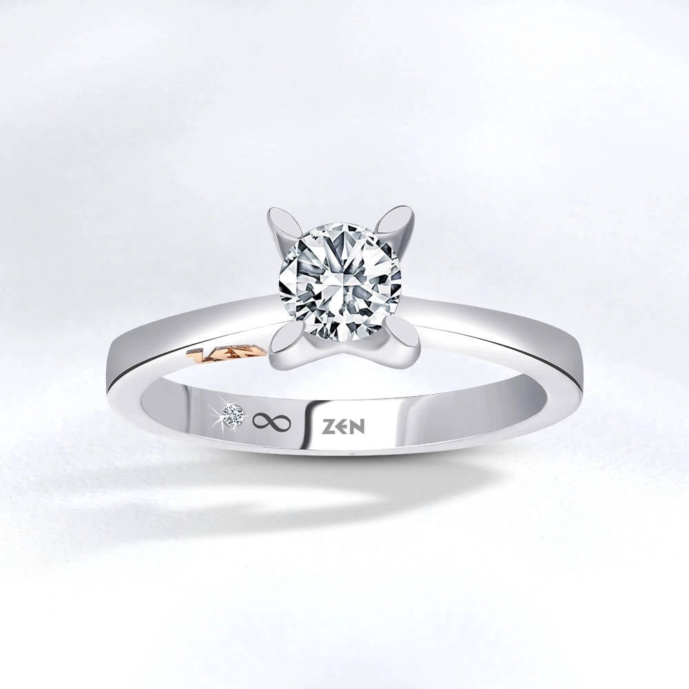 Solitaire Diamond Engagement Ring