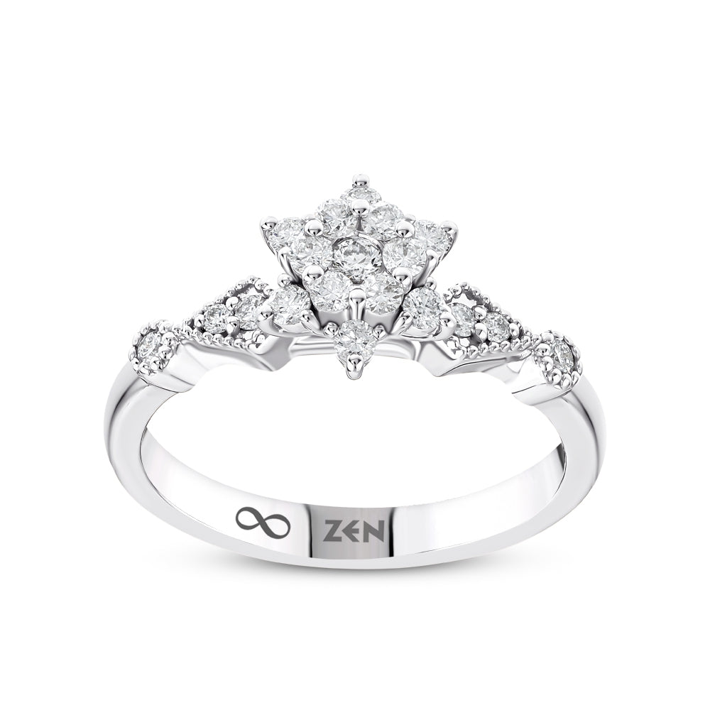 Modern Diamond Engagement Ring