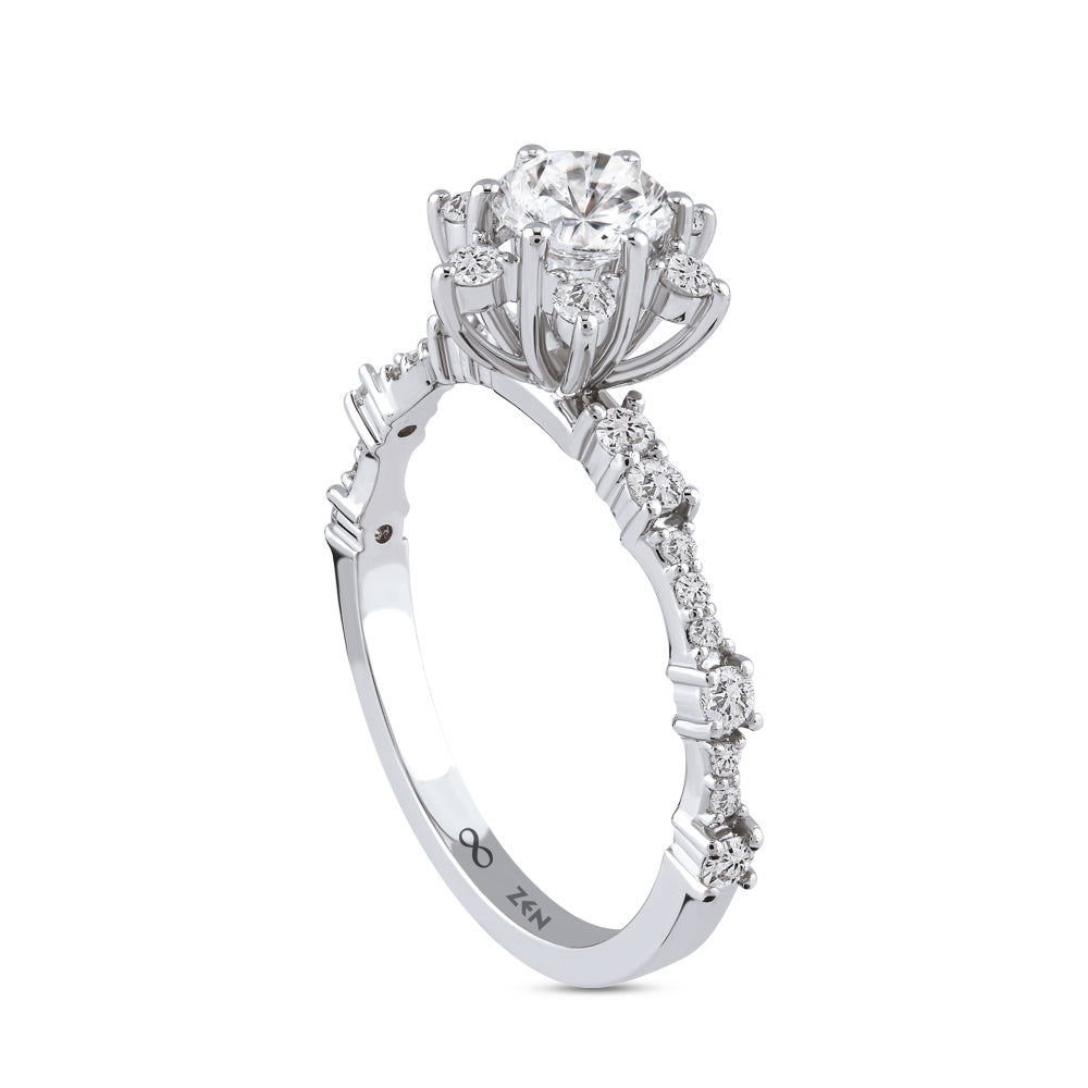 Modern Diamond Engagement Ring