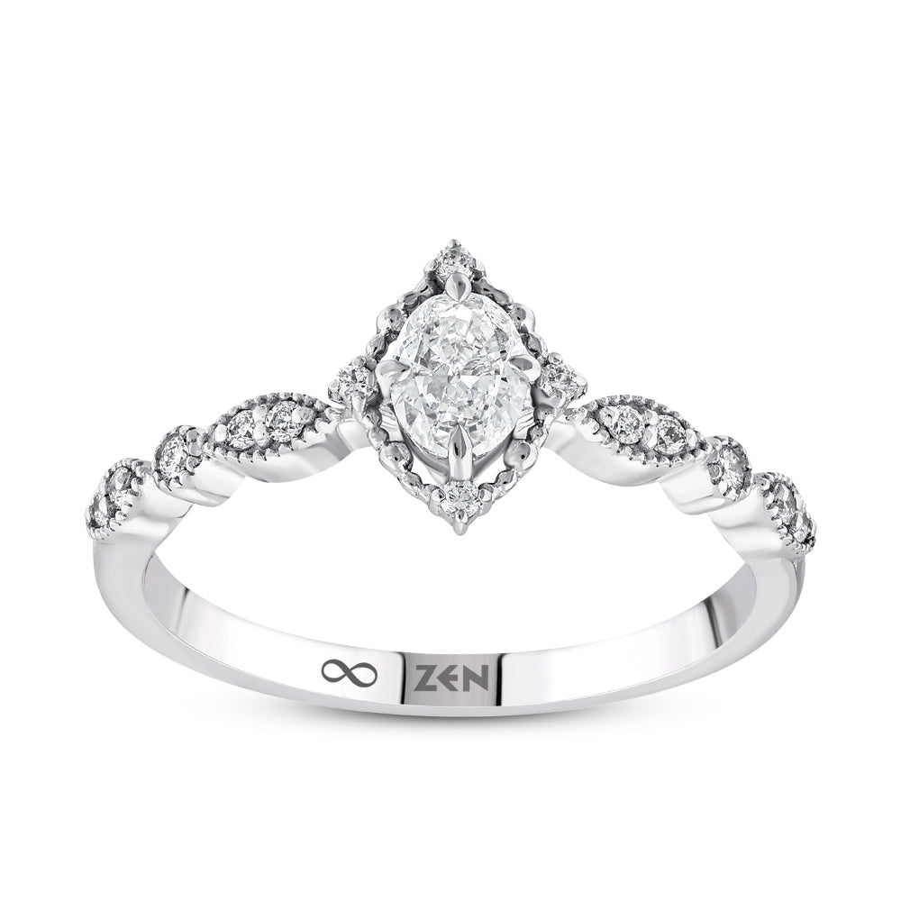 Oval Diamond Ring