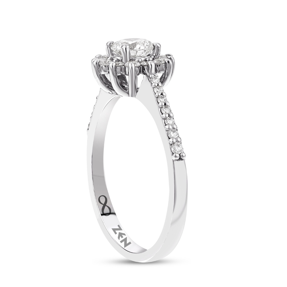 Modern Diamond Engagement Ring