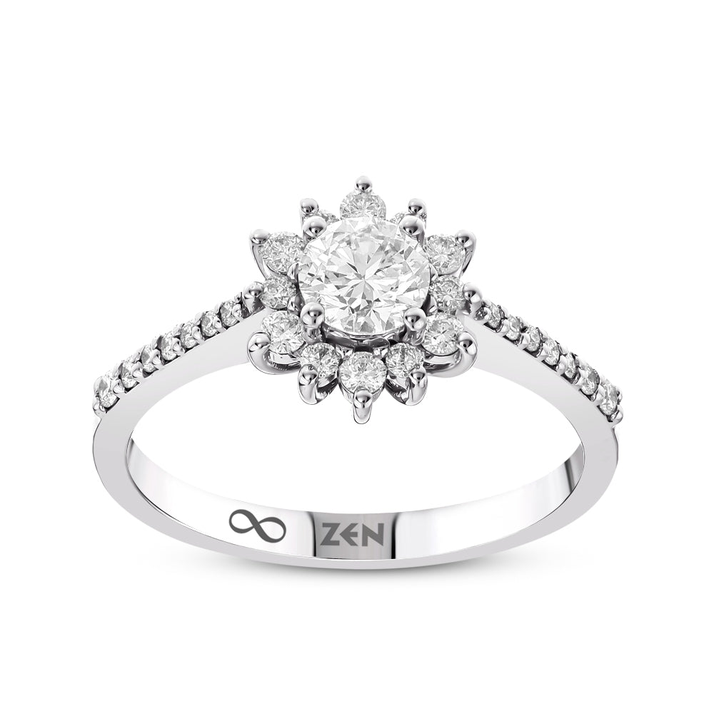 Modern Diamond Engagement Ring