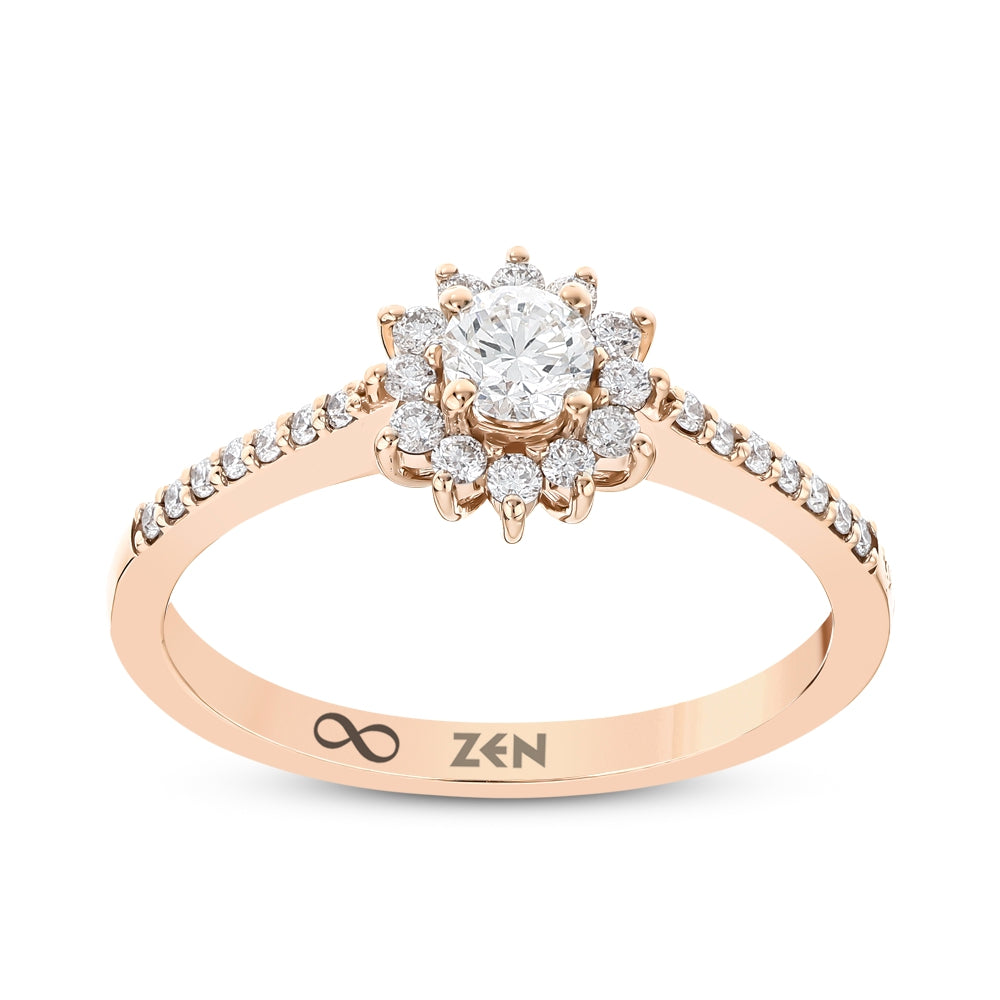 Modern Diamond Engagement Ring