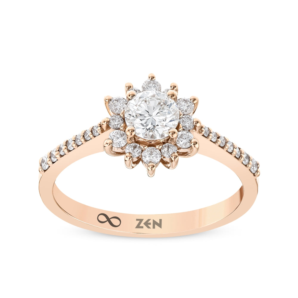 Modern Diamond Engagement Ring