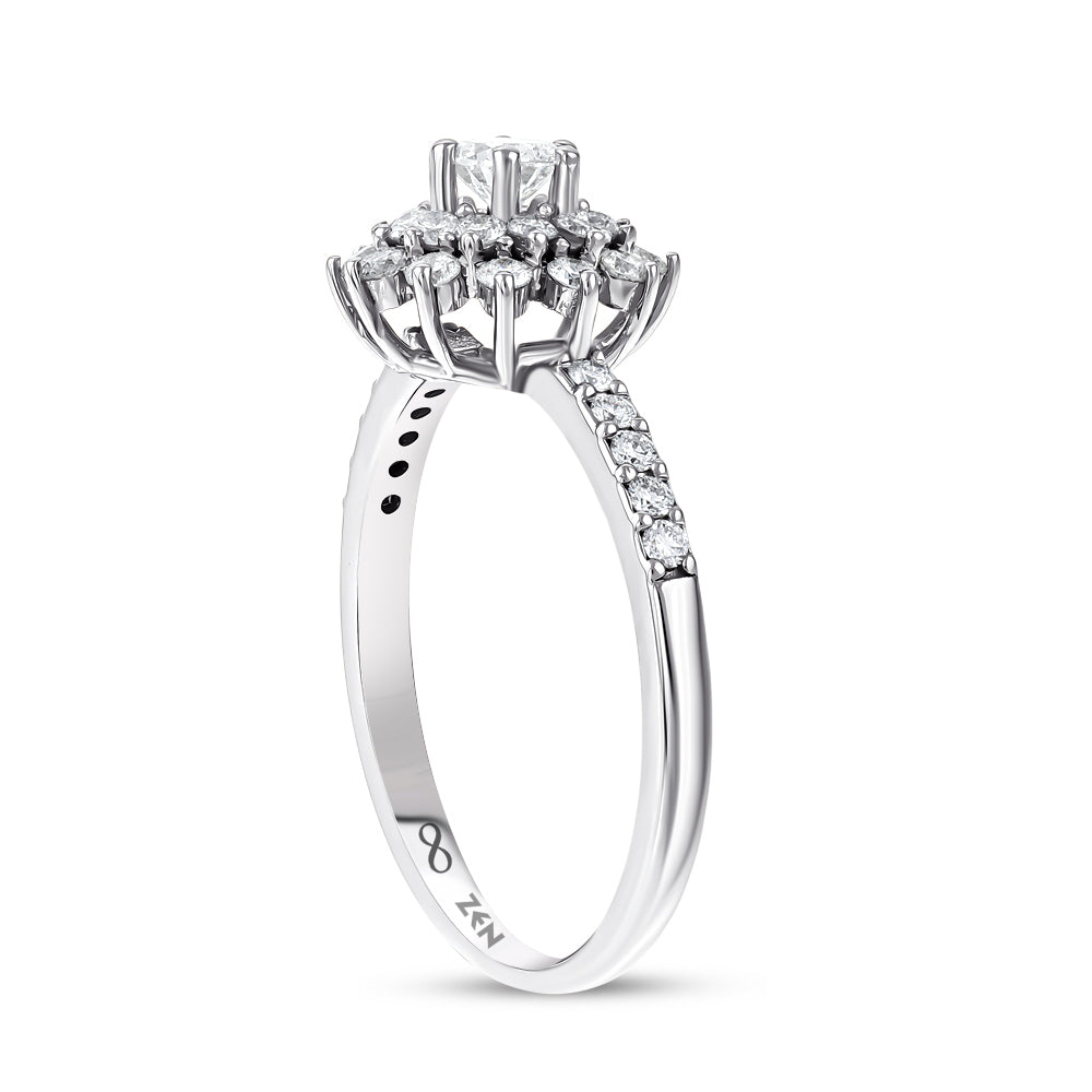 Modern Diamond Engagement Ring