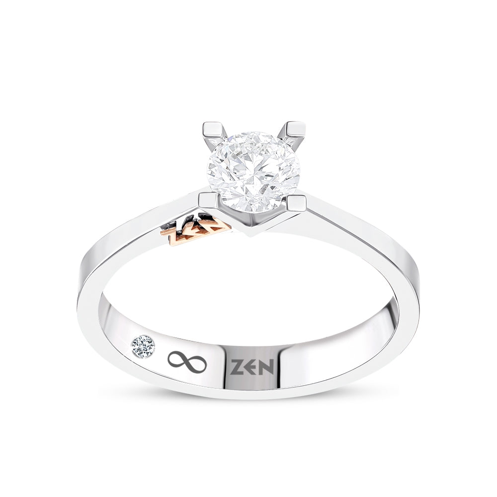 Solitaire Diamond Engagement Ring