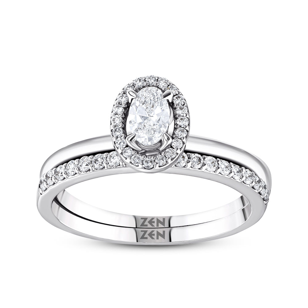 Oval Diamond Engagement Ring