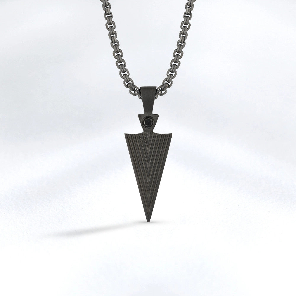 Men Silver Diamond Necklace