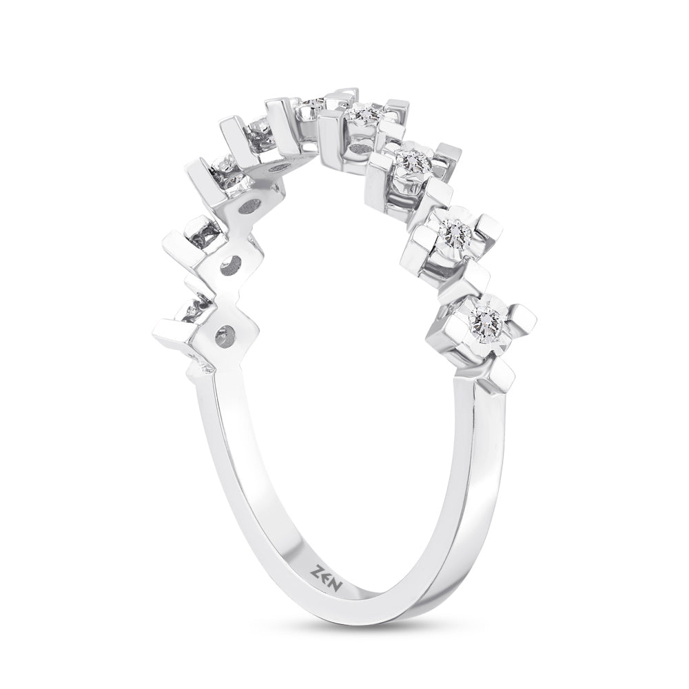 Half Eternity Diamond Ring