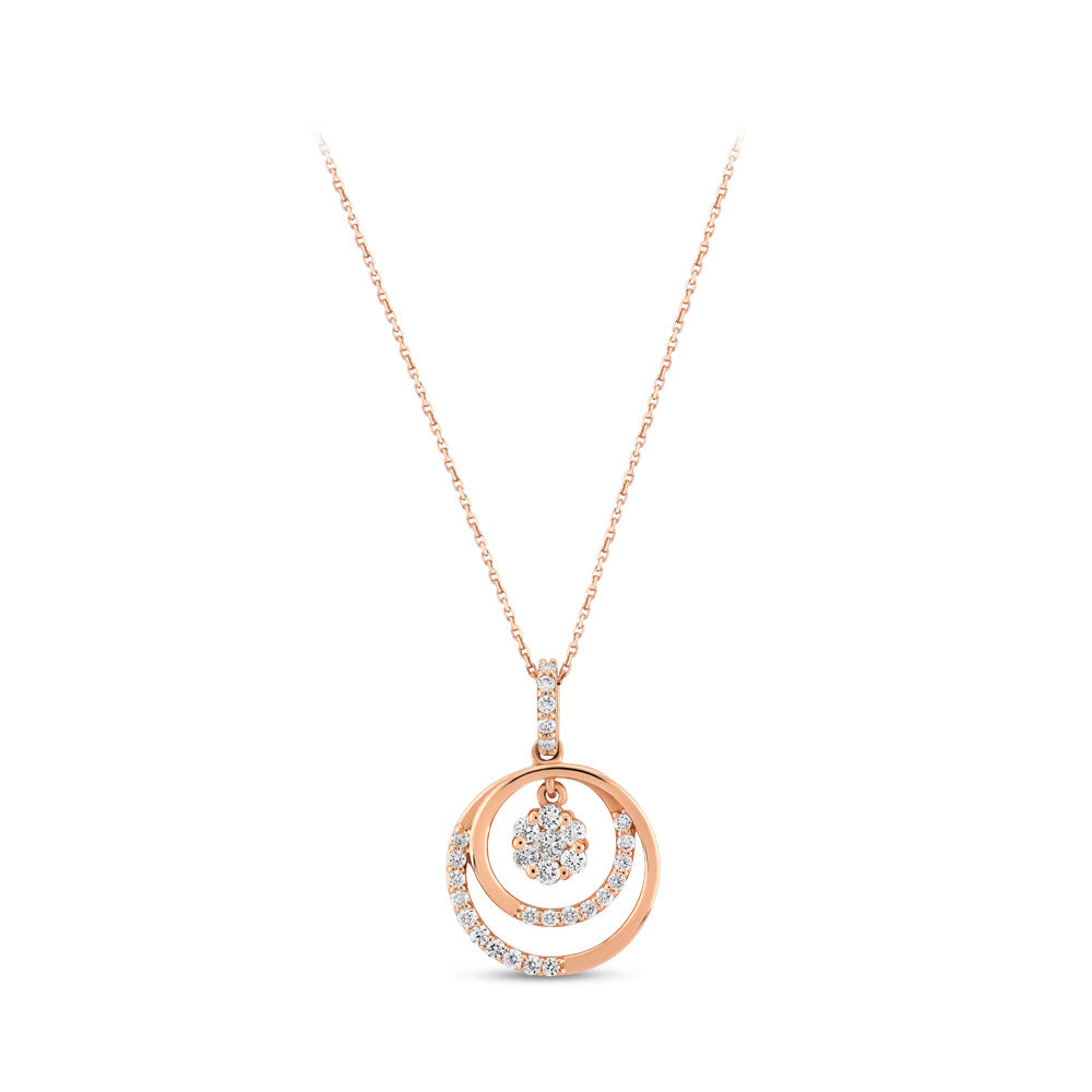 Halo Diamond Necklace