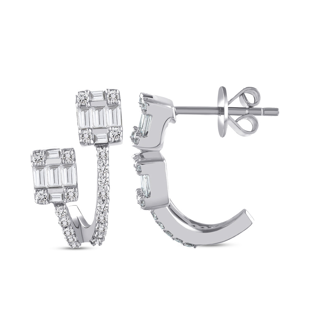 Baguette Diamond Earrings