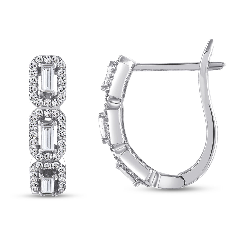 Baguette Diamond Earrings