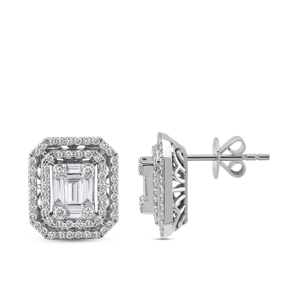Baguette Diamond Earrings