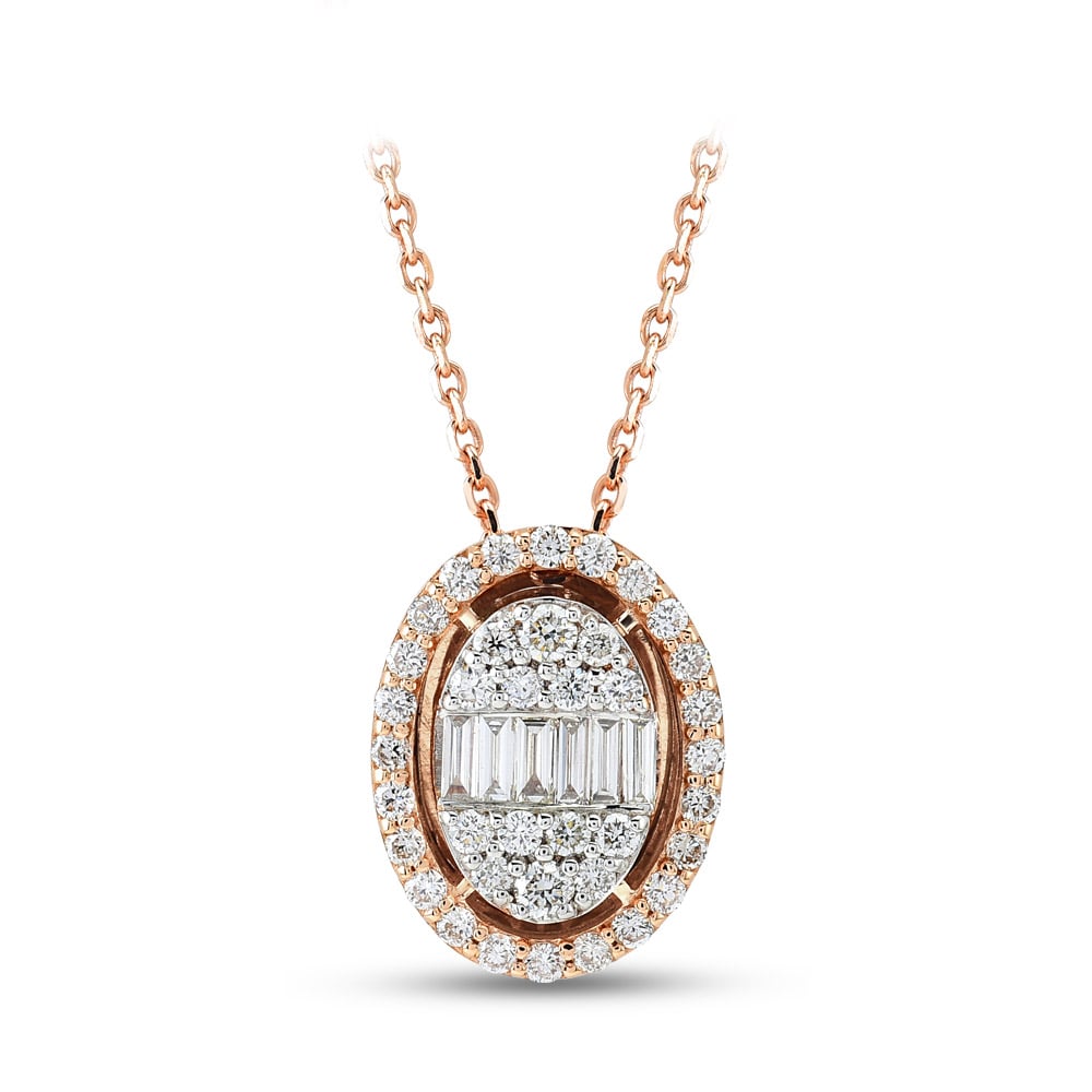 Baguette Diamond Necklace