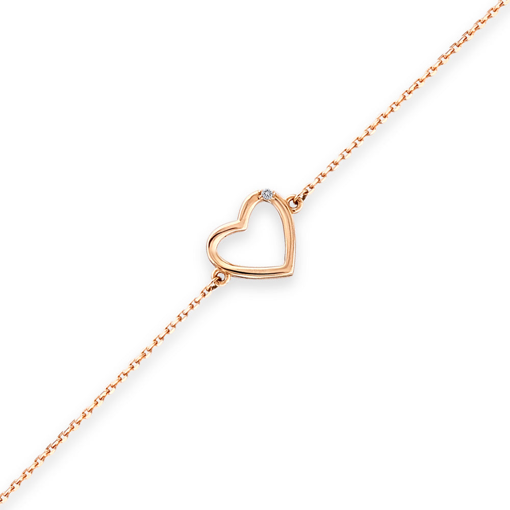 Heart Diamond Bracelet