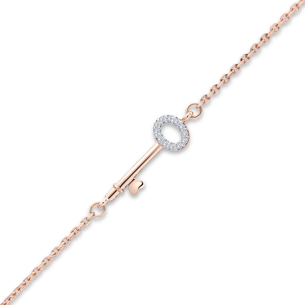 Diamond Key Bracelet