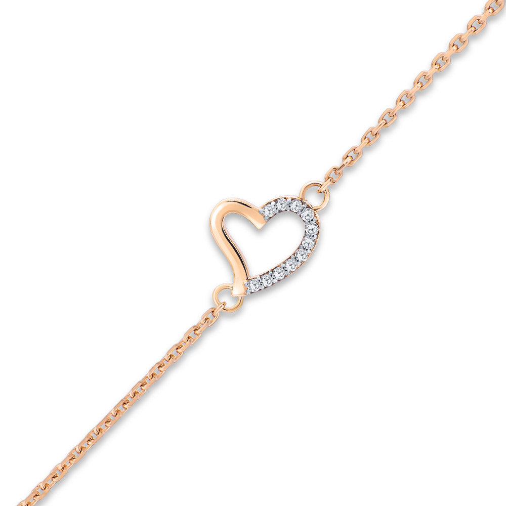 Heart Diamond Bracelet