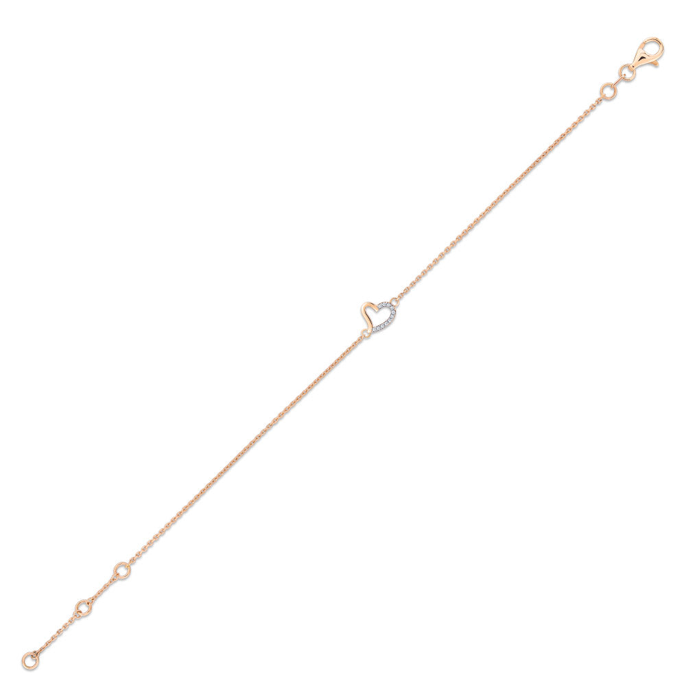 Heart Diamond Bracelet