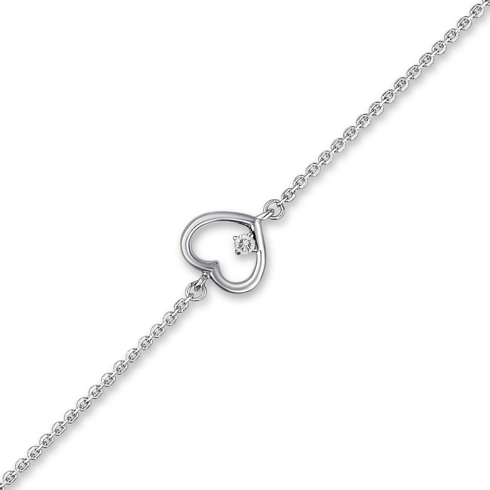 Heart Diamond Bracelet