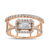 Duet Baguette Diamond Ring