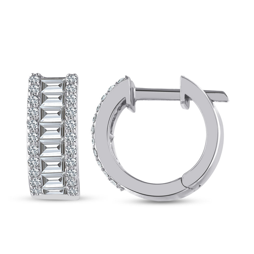 Hoop Diamond Earrings
