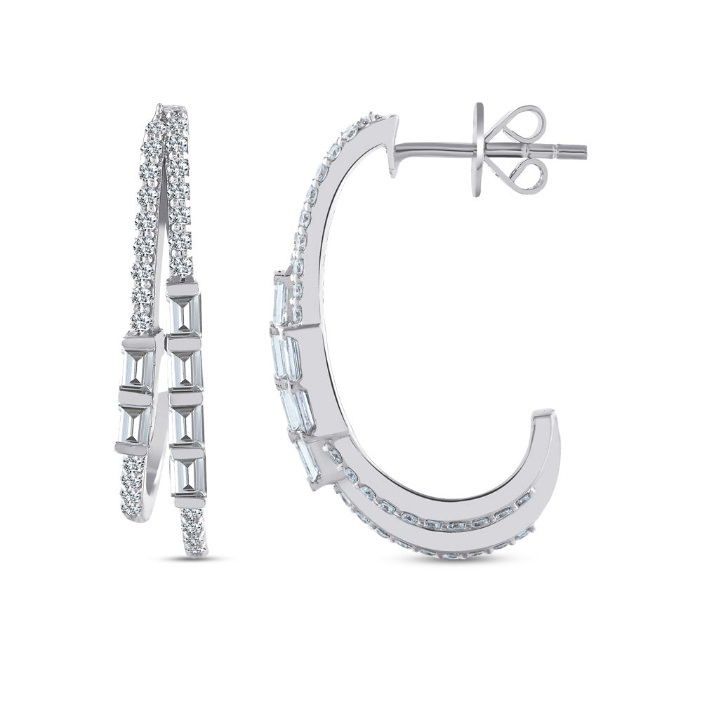 Hoop Diamond Earrings