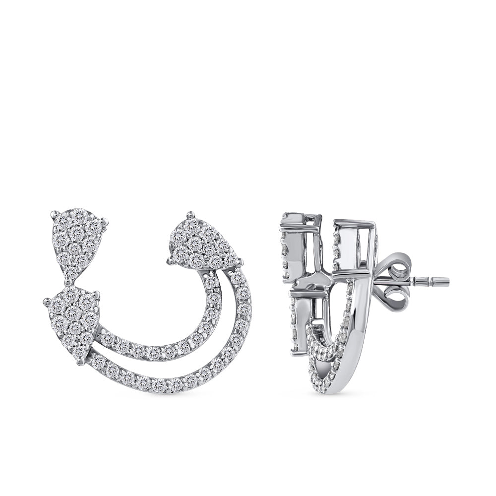 Hoop Diamond Earrings
