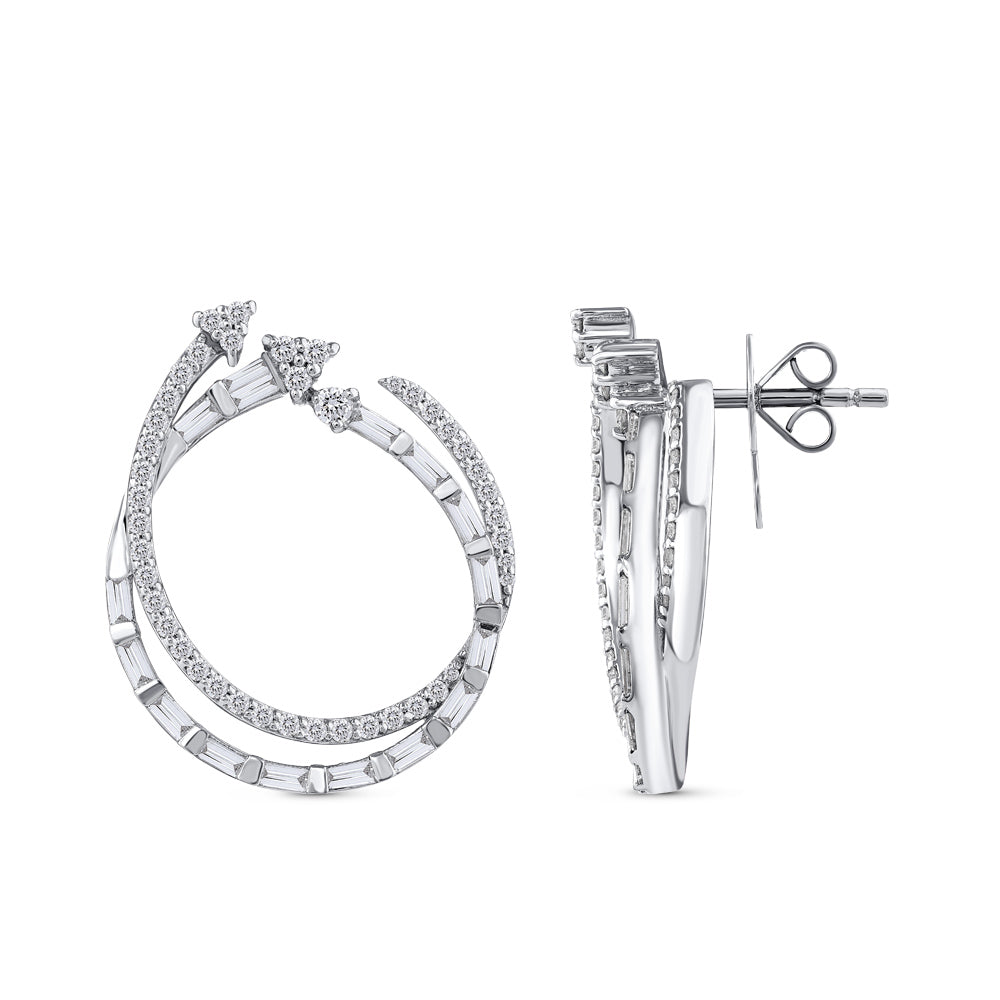 Hoop Diamond Earrings